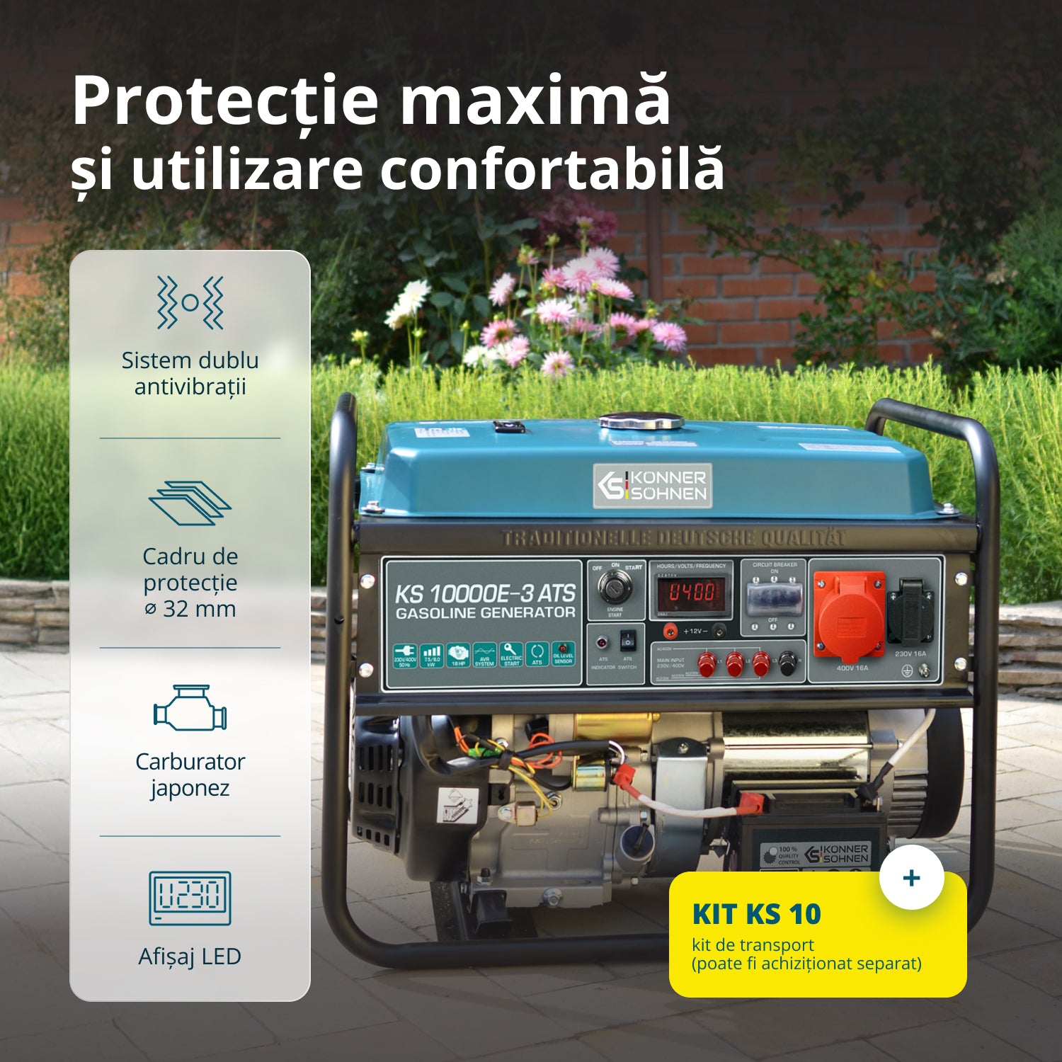 Generator pe benzina "Könner & Söhnen" KS 10000E-3 ATS