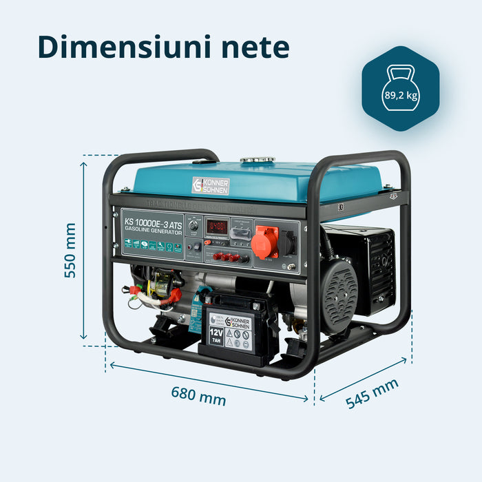 Generator pe benzina "Könner & Söhnen" KS 10000E-3 ATS