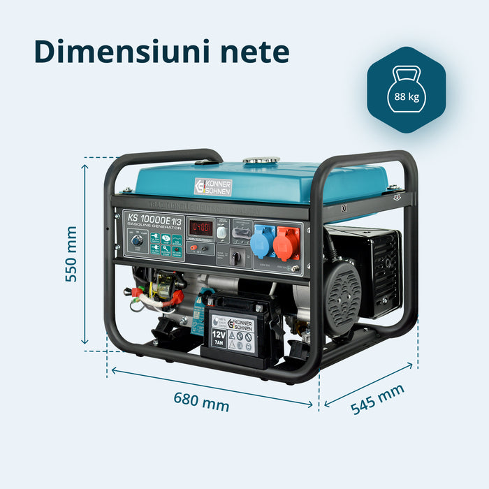 Generator pe benzina "Könner & Söhnen" KS 10000E 1/3