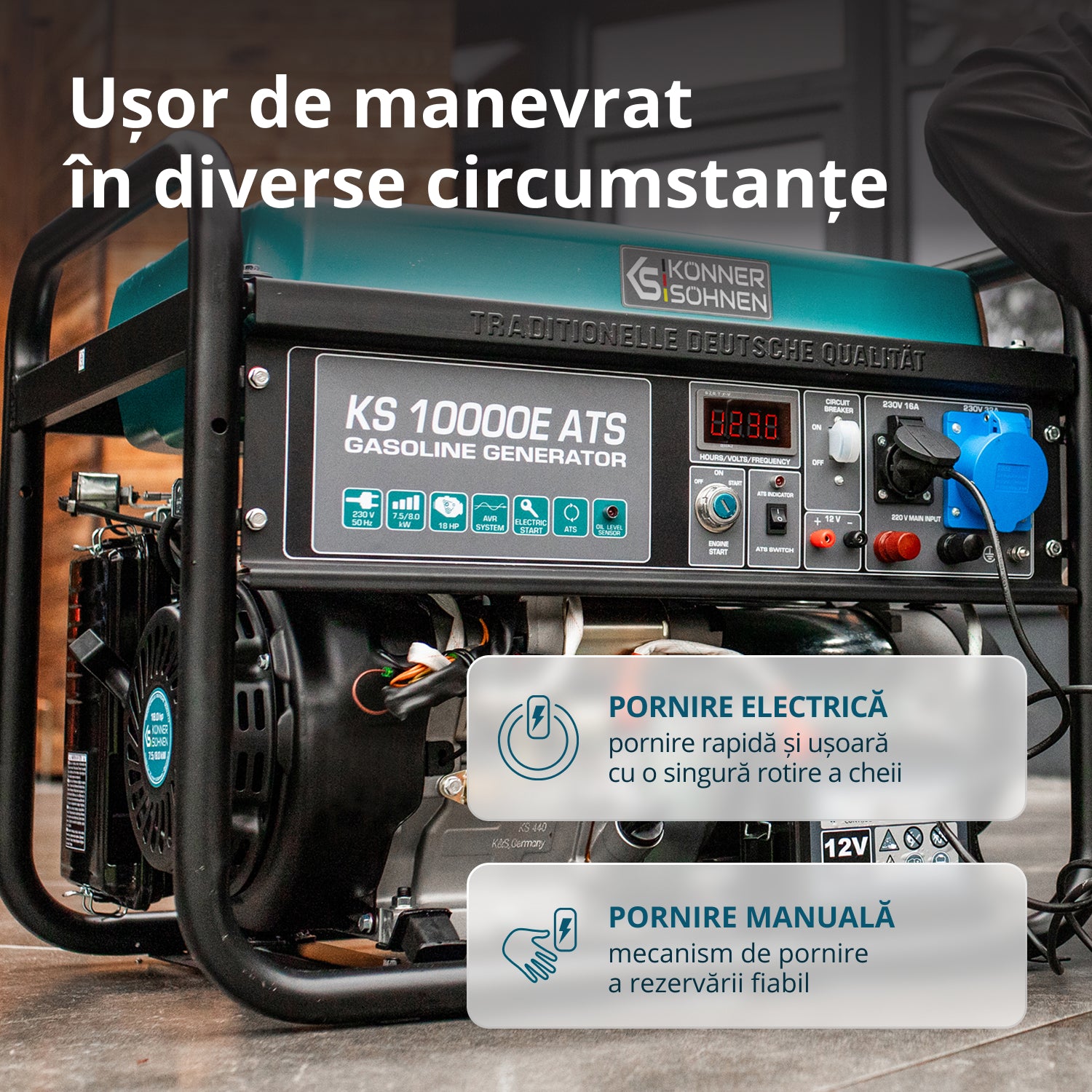 Generator pe benzina "Könner & Söhnen" KS 10000E ATS