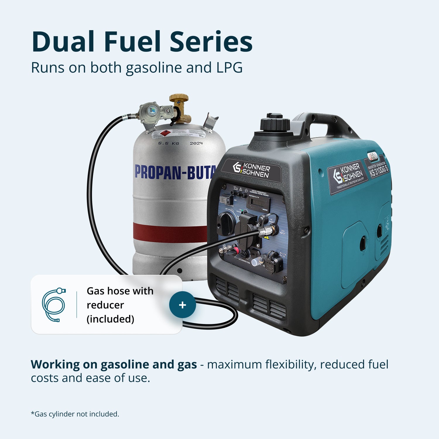 Инверторен генератор на LPG/бензин KS 3100iG S