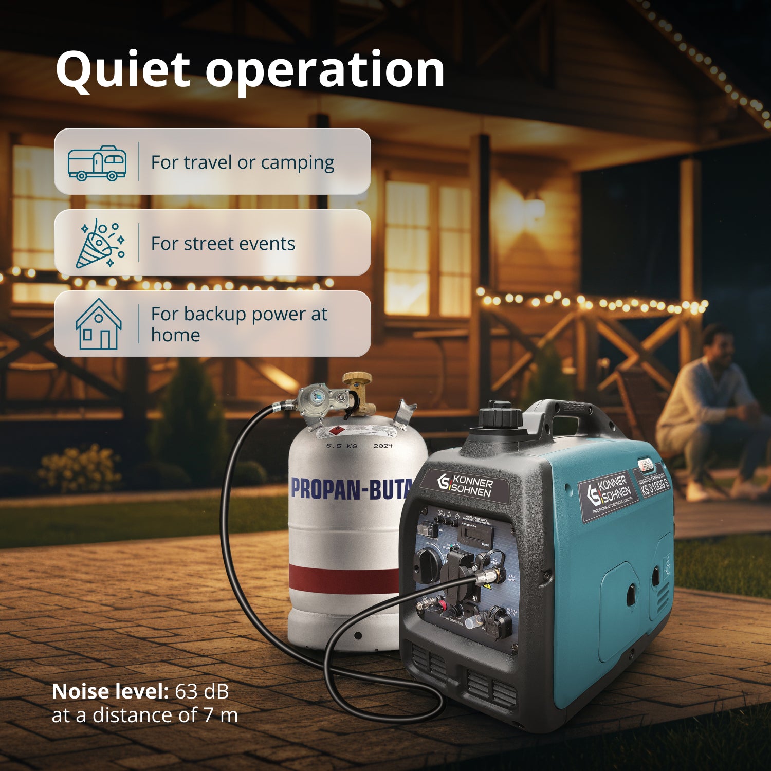 Инверторен генератор на LPG/бензин KS 3100iG S