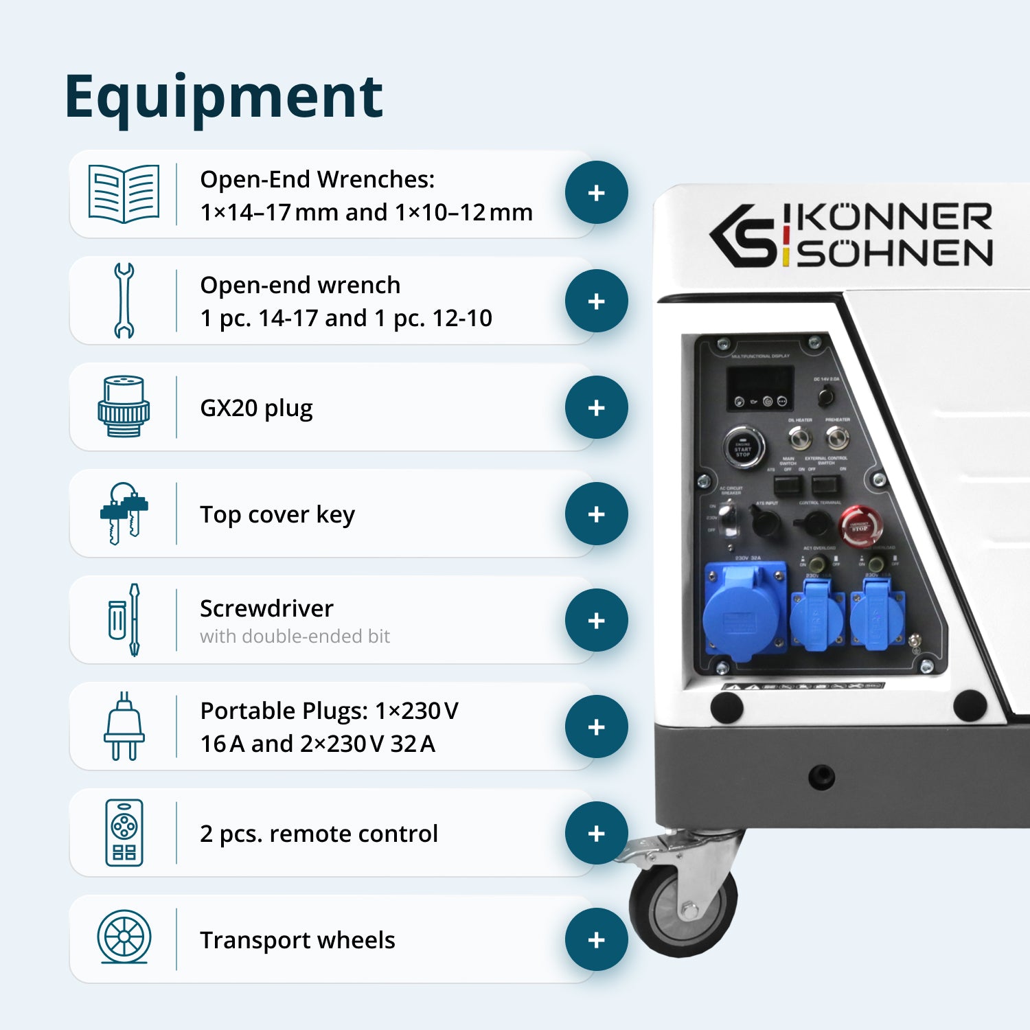 Diesel Inverter Generator in Soundproof Casing KS 6500iDE S ATSR