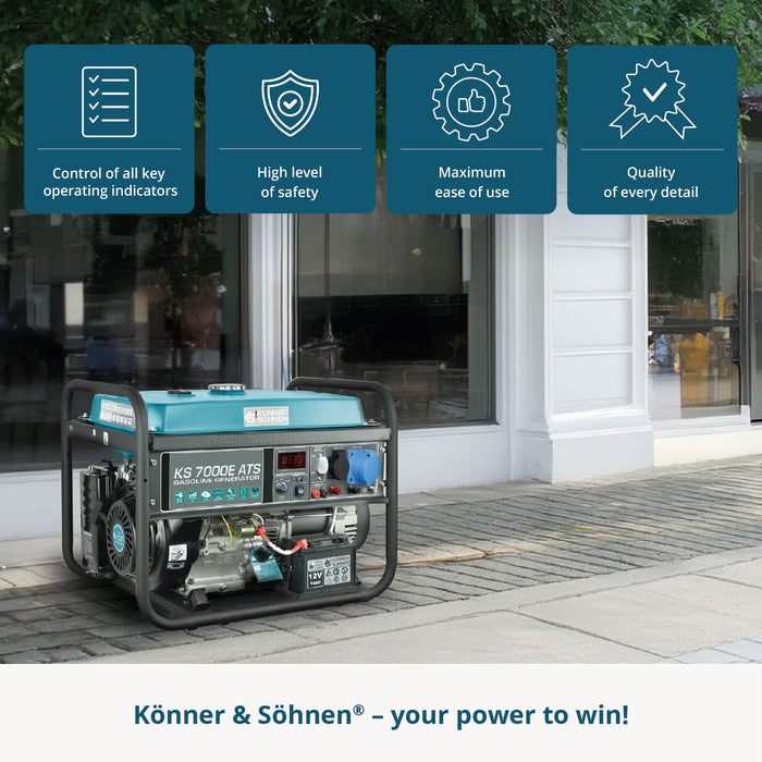 Generator pe benzina "Könner & Söhnen" KS 7000E ATS
