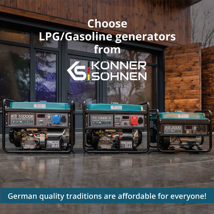 LPG/Бензинов генератор „Könner & Söhnen“ KS 7000E G