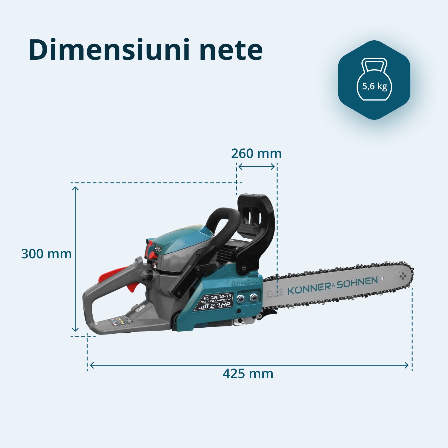 Drujbă pe benzină KS CS20G-16