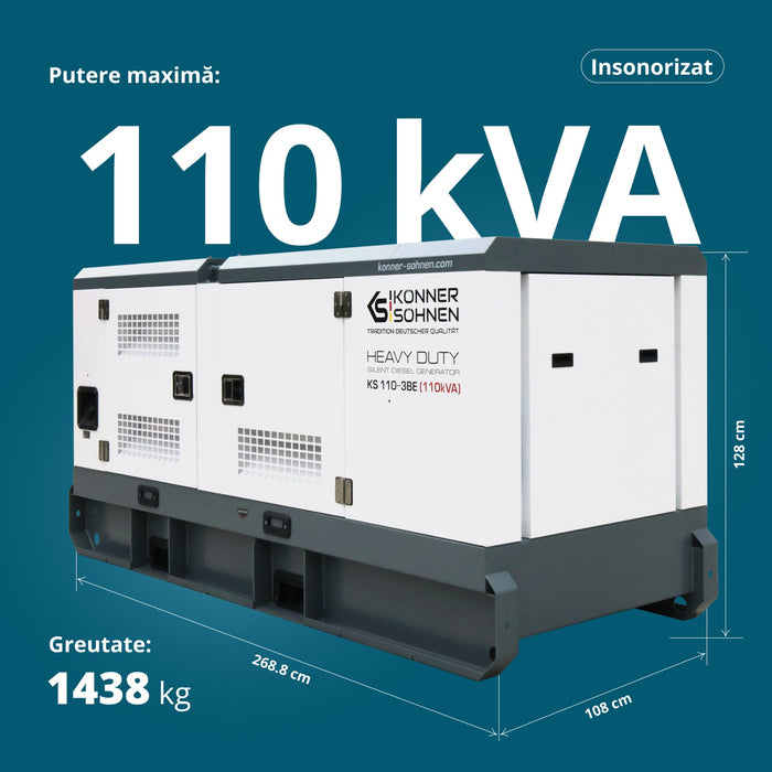Centrală electrică diesel trifazată KS 110-3BE 