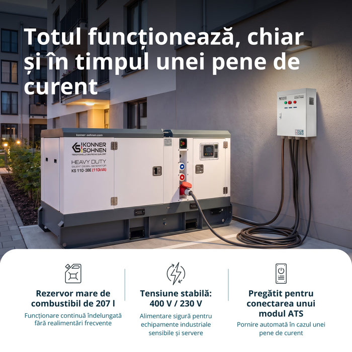 Centrală electrică diesel trifazată KS 110-3BE 