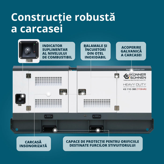 Centrală electrică diesel trifazată KS 110-3BE 