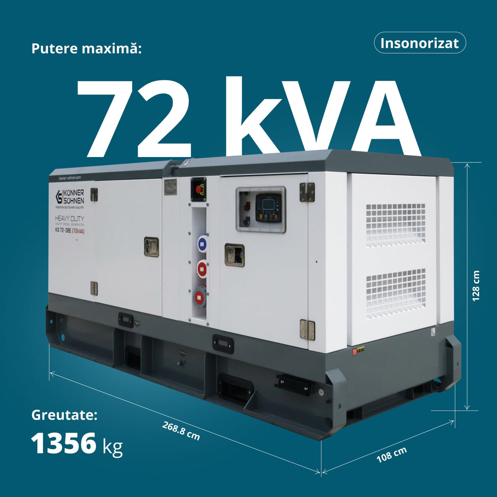 Centrală electrică diesel trifazată KS 72-3BE