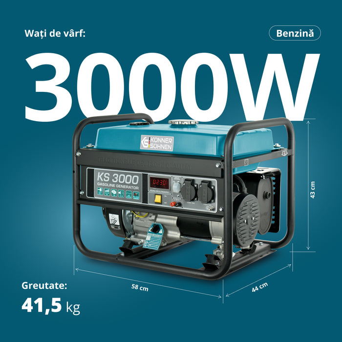 Generator pe benzina "Könner & Söhnen" KS 3000
