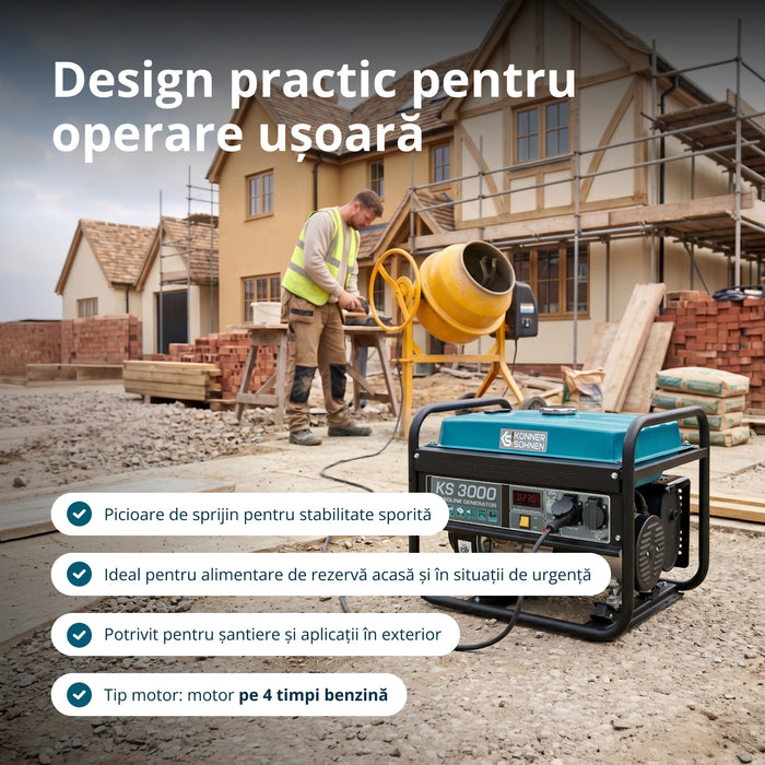 Generator pe benzina "Könner & Söhnen" KS 3000