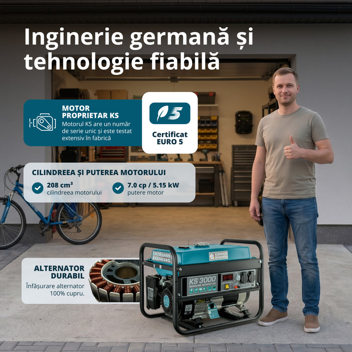 Generator pe benzina "Könner & Söhnen" KS 3000