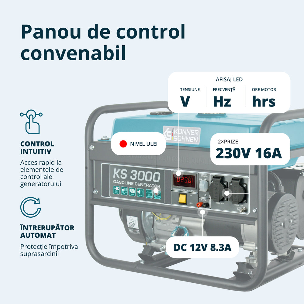 Generator pe benzina "Könner & Söhnen" KS 3000