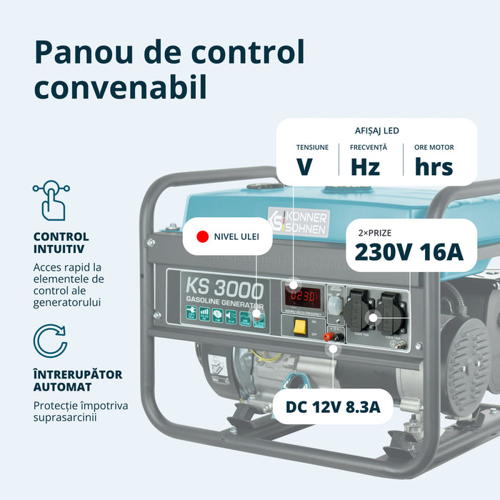 Generator pe benzina "Könner & Söhnen" KS 3000