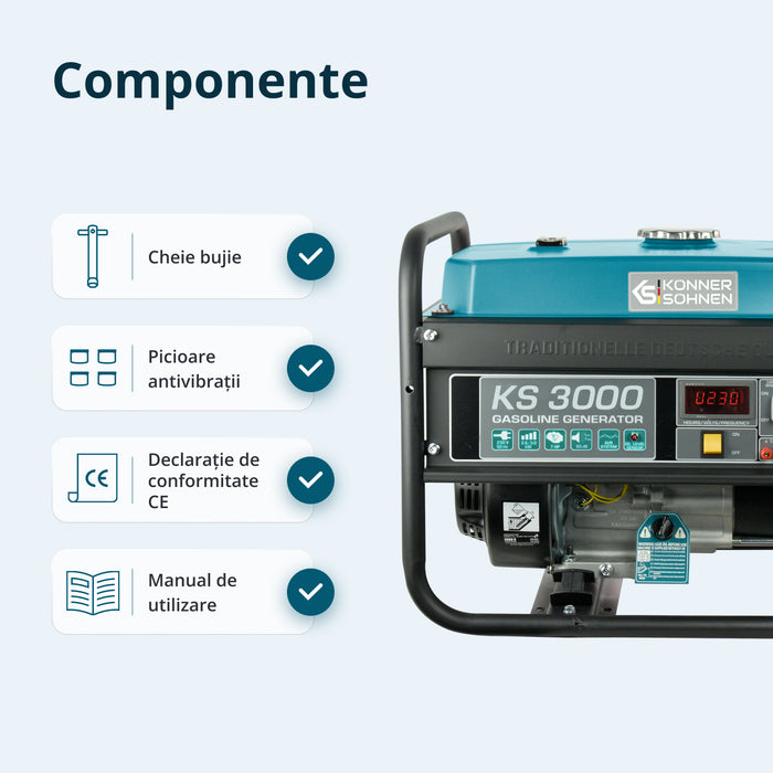 Generator pe benzina "Könner & Söhnen" KS 3000