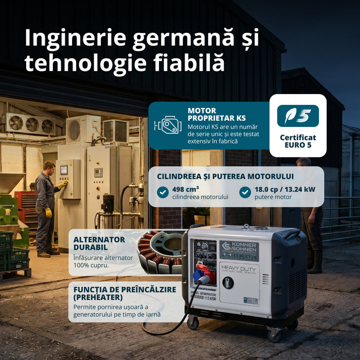 Generator mobil diesel KS 9300DE-1/3  ATSR
