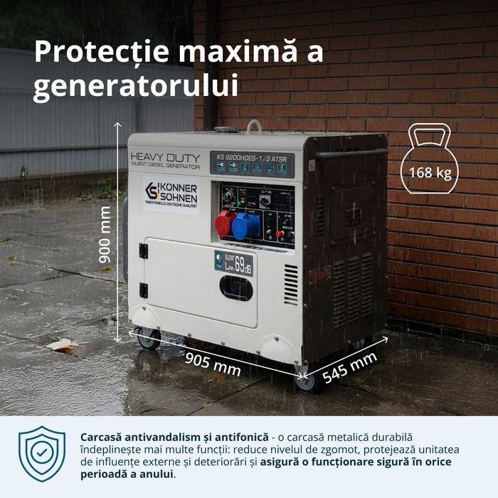Generator diesel "Könner & Söhnen" KS 9200HDES-1/3 ATSR (EURO V)